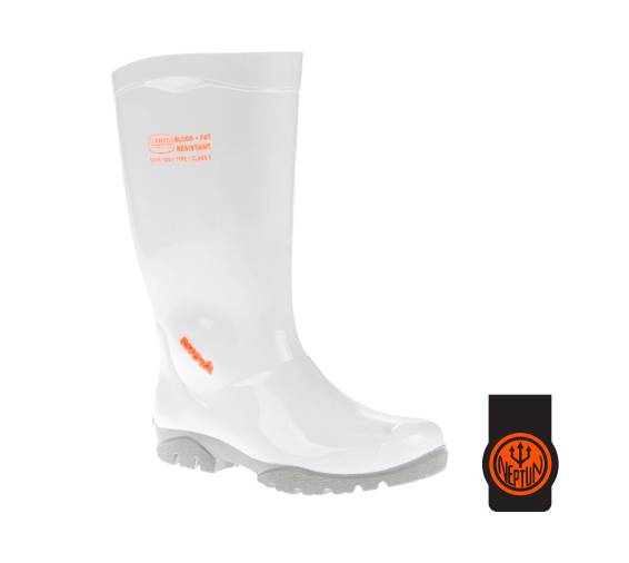 Botas Gumboots PVC Branca/Cinzento SHOVA