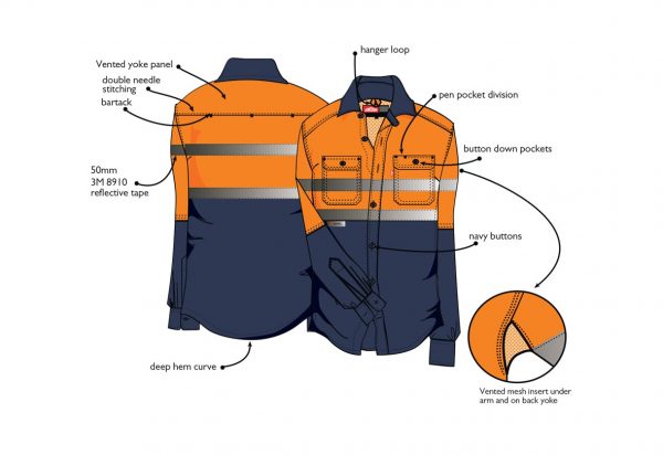 MSVENT - VENTED WORKSHIRT